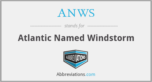 What is the abbreviation for atlantic named windstorm?